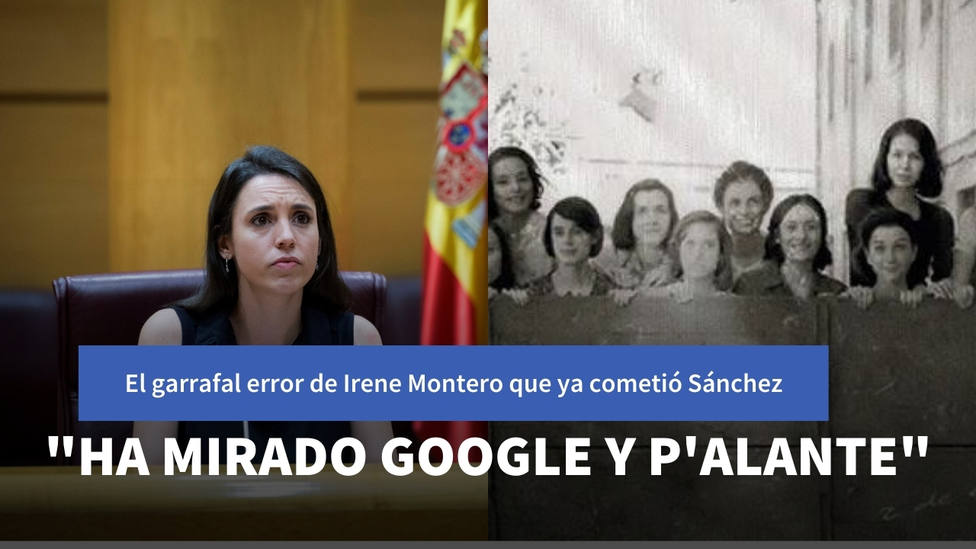El garrafal error de Irene Montero en Twitter que ya cometió en el pasado Sánchez: Google y palante