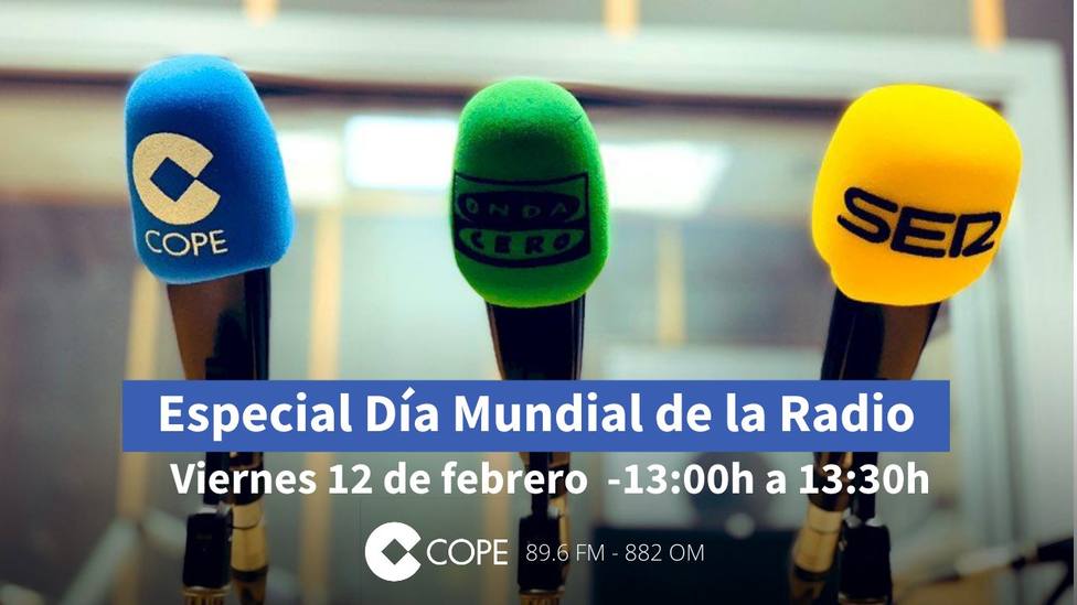 Onda Cero, SER y COPE Alicante celebran este viernes el Día Mundial de la Radio con un programa conjunto