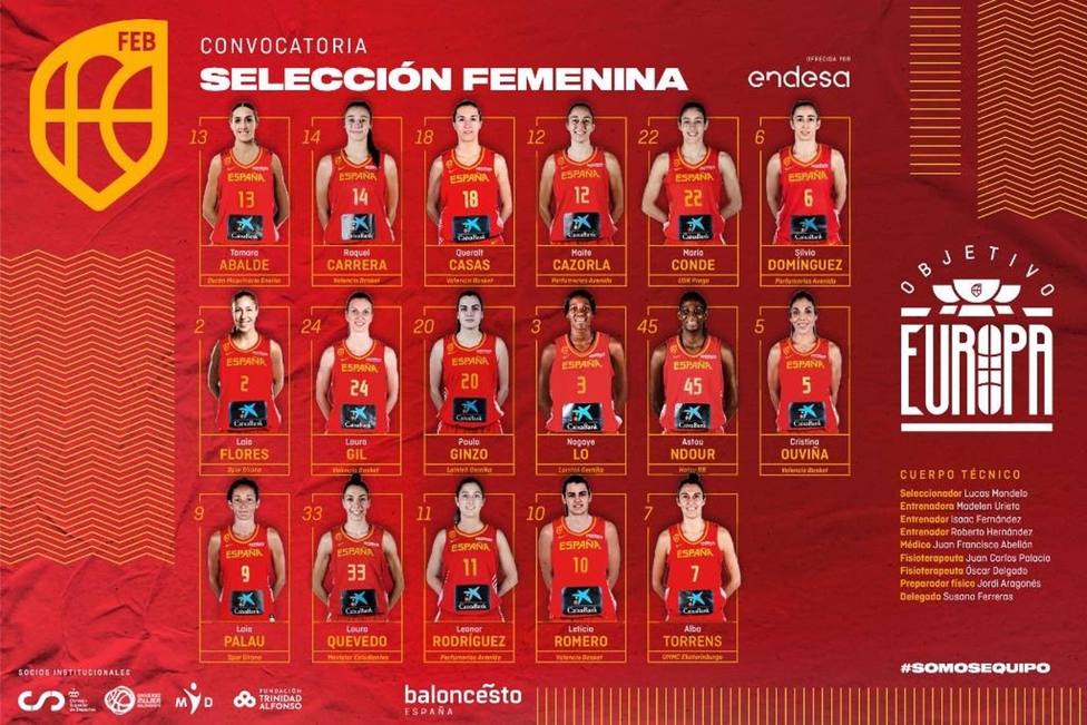 Baloncesto/SelecciÃ³n.- Mondelo anuncia una preselecciÃ³n de 17 jugadoras para el Eurobasket de Valencia