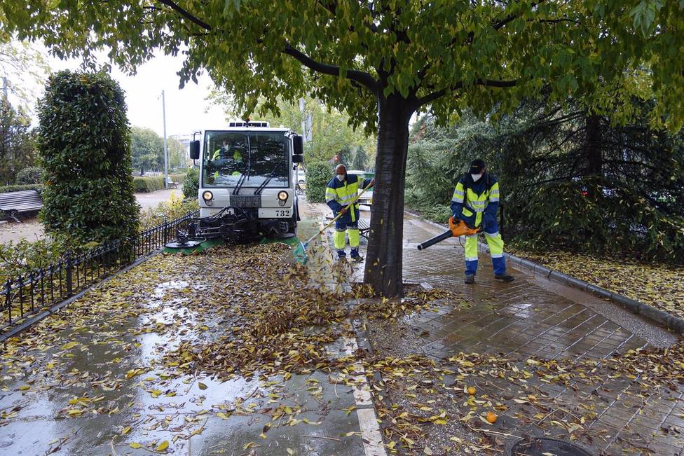 Granada.- El Ayuntamiento impulsa el plan de limpieza de hojas acumuladas