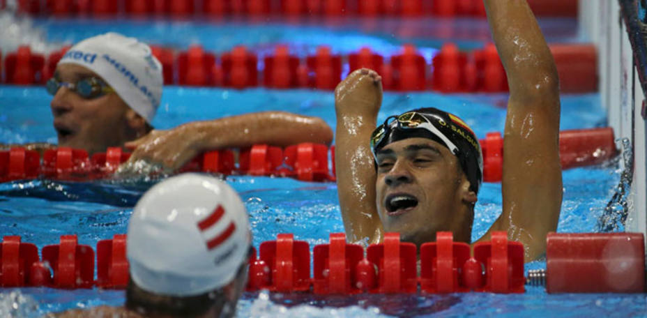 Óscar Salguero, medallista en Río. REUTERS
