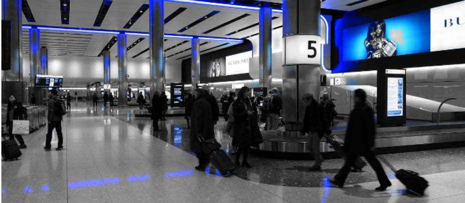 La monitorización de pasajeros en aeropuertos permite agilizar el tránsito y evitar retrasos