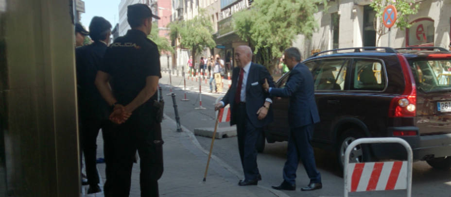 Álvaro Lapuerta a su llegada a la Audiencia Nacional. Patricia Rosety