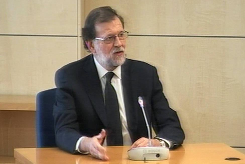 Mariano Rajoy durante su declaración como testigo en el juicio por la Gürtel