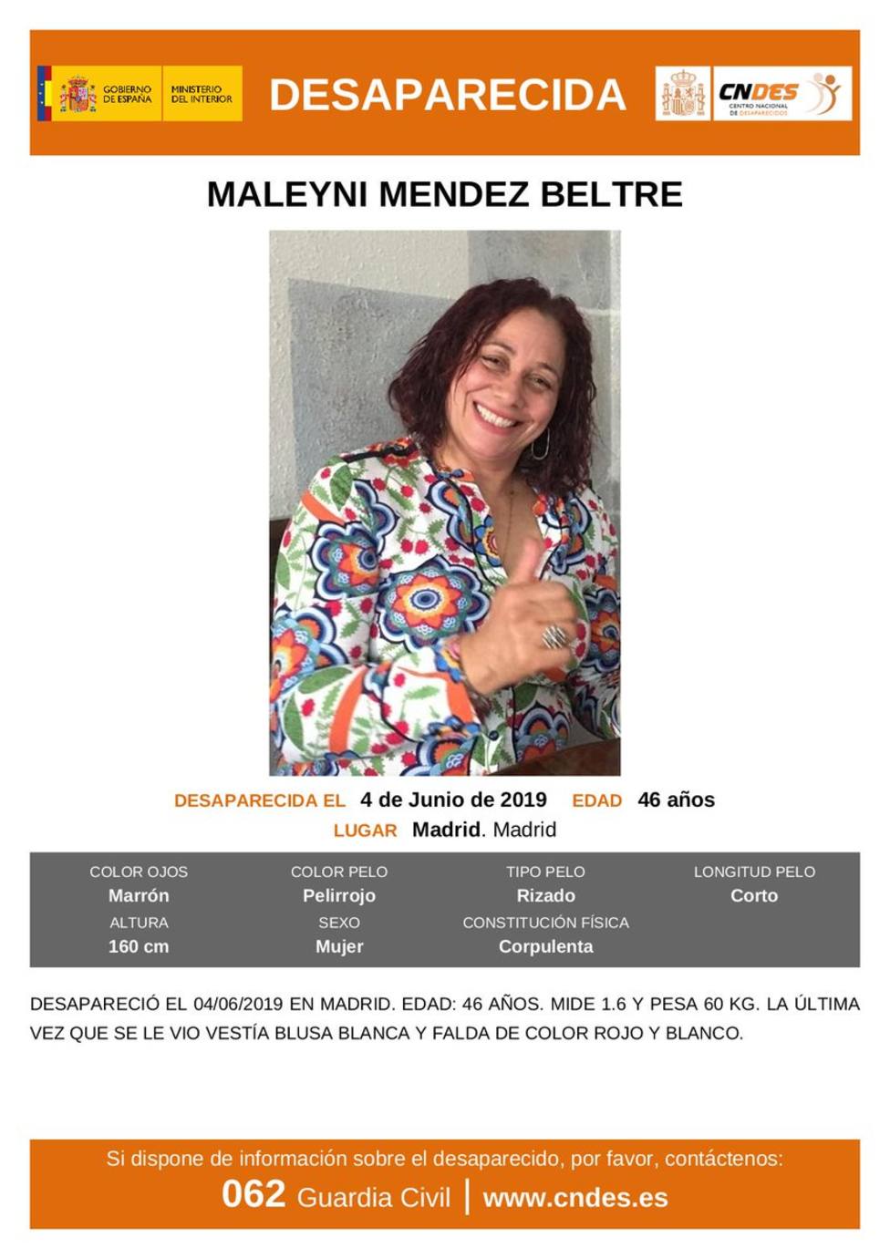 La Guardia Civil busca a una mujer de Bembibre desaparecida en Madrid hace 10 días
