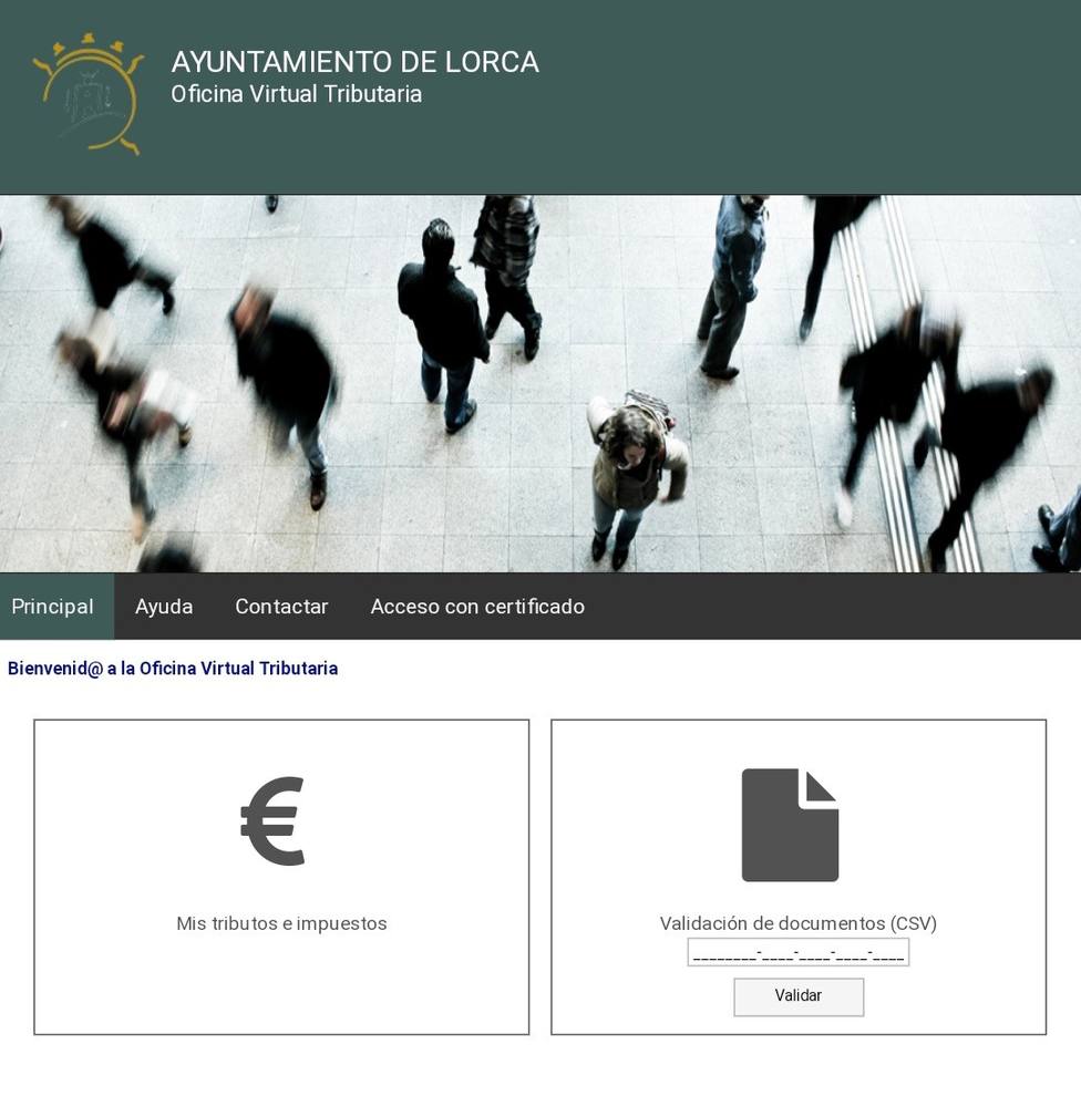 El Ayuntamiento de Lorca amplía los servicios de la Oficina Virtual Tributaria