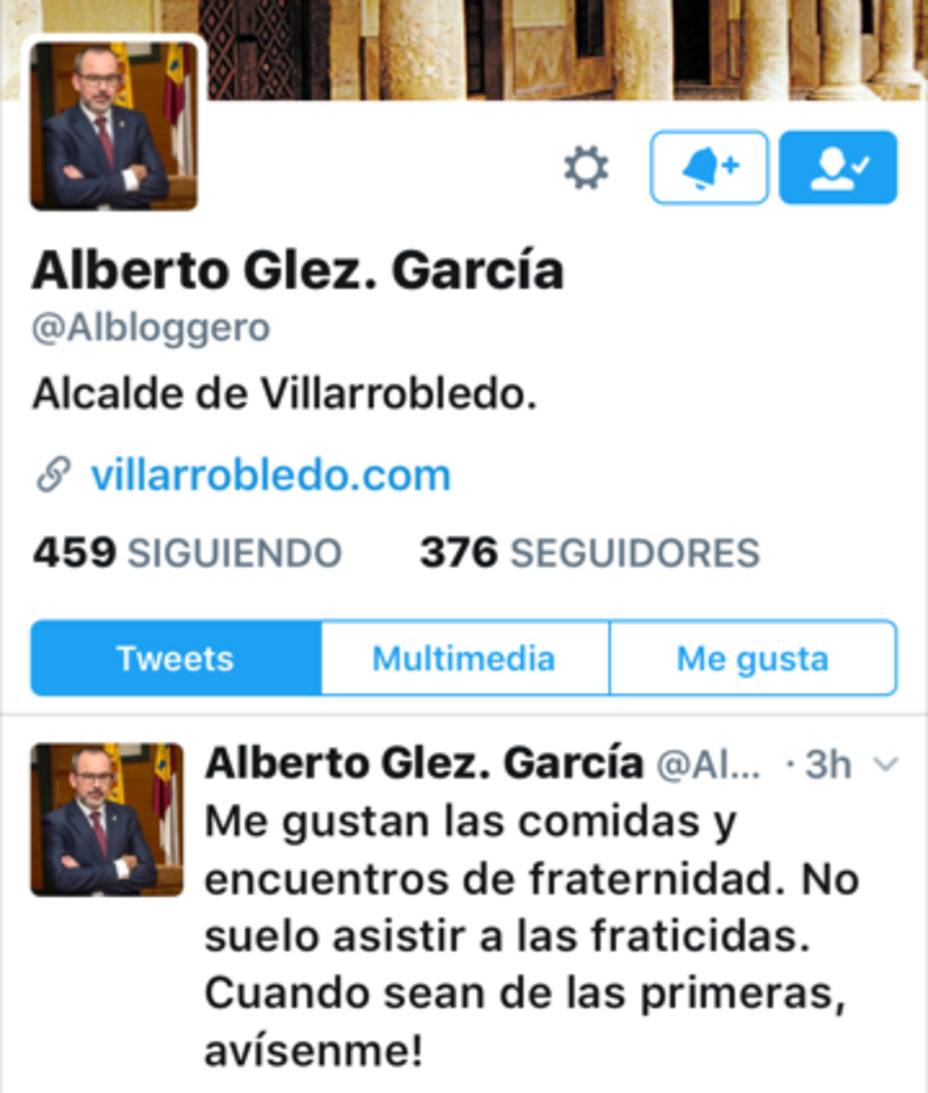 Tuit de Alberto González.