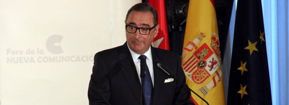 Carlos Herrera durante su discurso en el Foro Nueva Comunicación