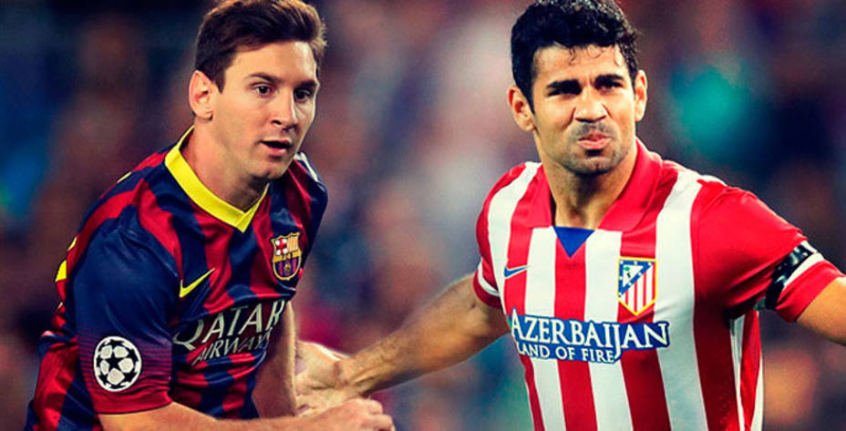 La final de Liga pasa por las botas de Messi y Costa.