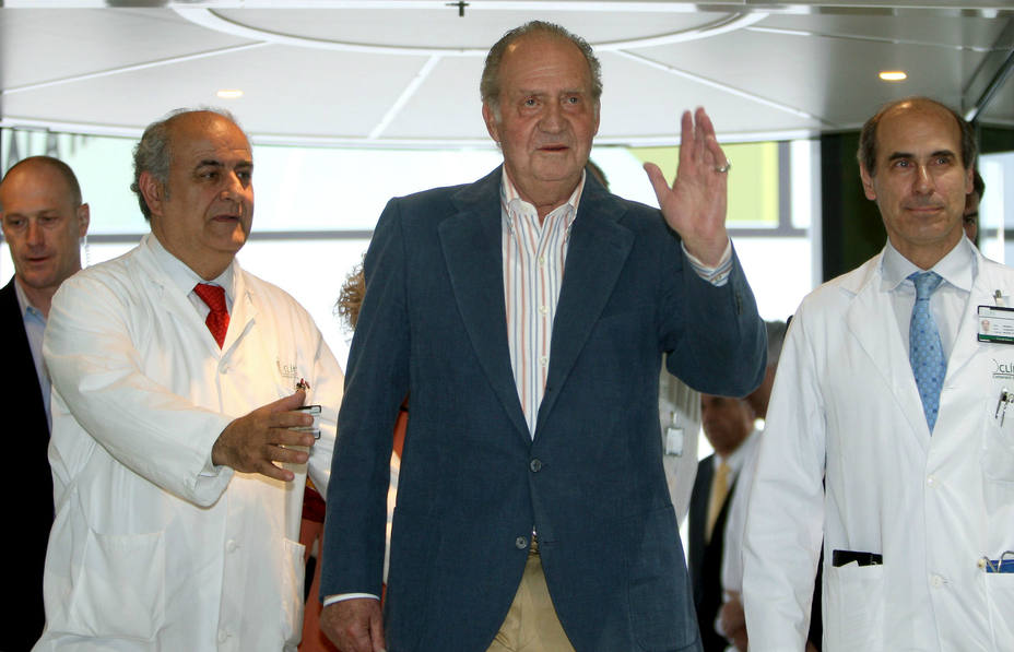 El Rey Juan Carlos tras una de sus intervenciones. EFE