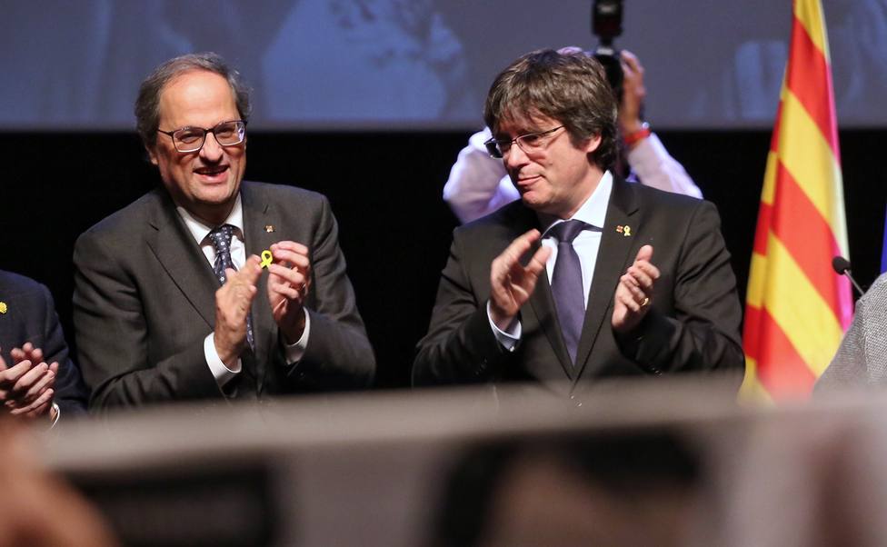Puigdemont y Torra mantienen la conferencia en Bruselas pero no detallan dónde se hará
