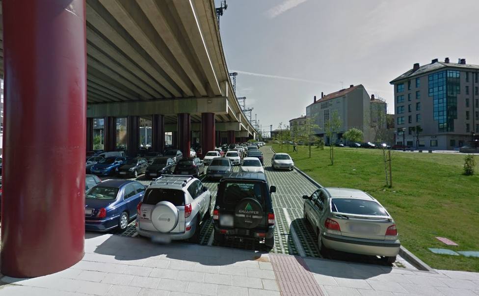 Captura del aparcamiento de Pontepedriña