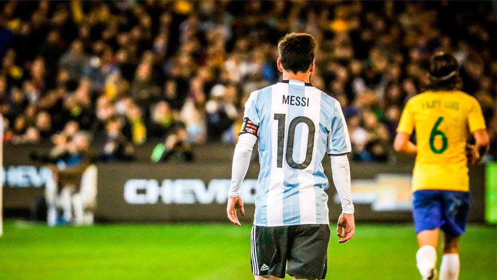 Leo Messi, durante un partido con la selección de Argentina. CORDONPRESS