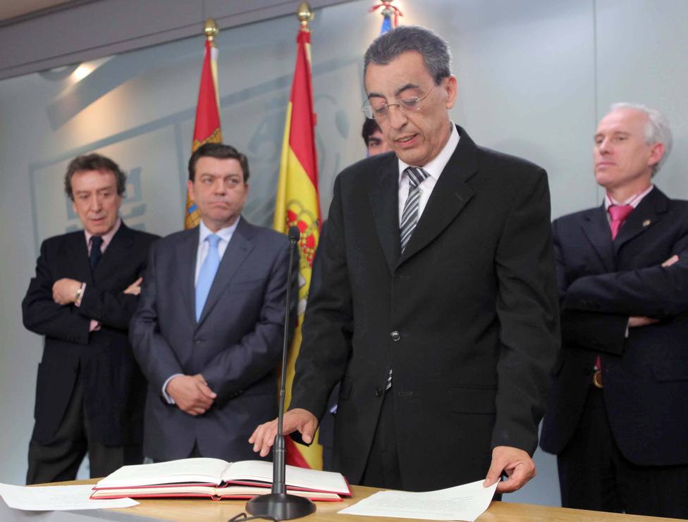 Mena Merchán, durante su toma de posesión como delegado de la Junta en Salamanca en 2011