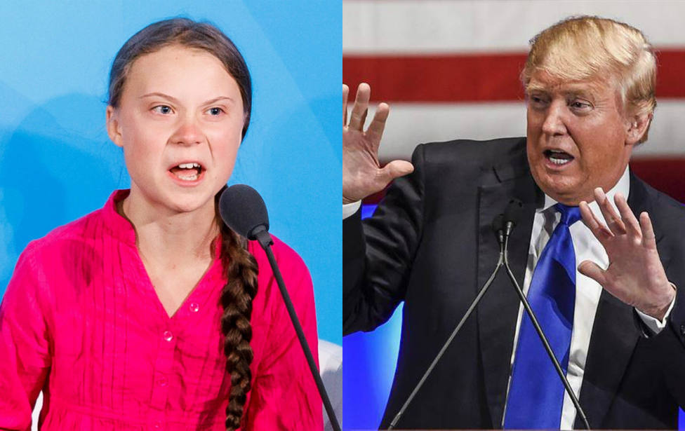Trump tira de ironía para burlarse de Greta Thunberg : Parece que es una niña muy feliz