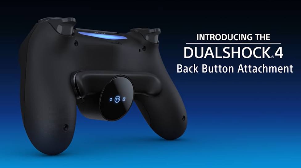 PlayStation presenta un accesorio que añade dos botones traseros táctiles al mando de la PS4
