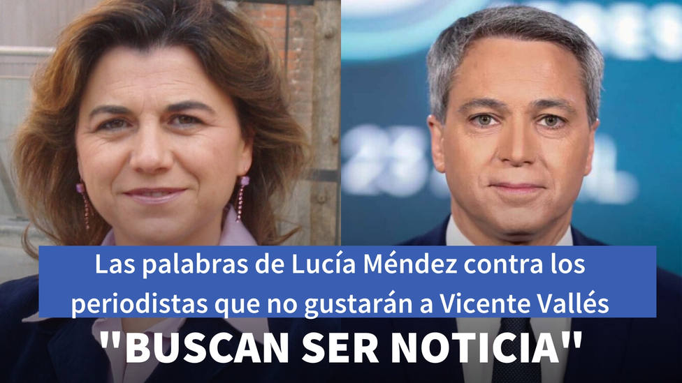 Las palabras de Lucía Méndez contra los periodistas tras atacar a Iglesias que no gustarán a Vicente Vallés