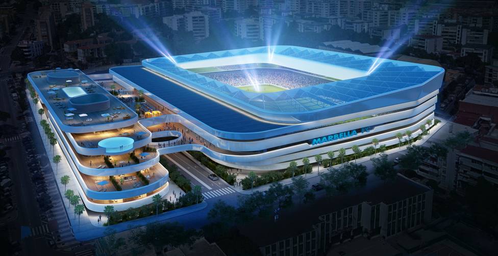 El Marbella FC presenta el proyecto de su nuevo estadio, con capacidad para 18.000 espectadores