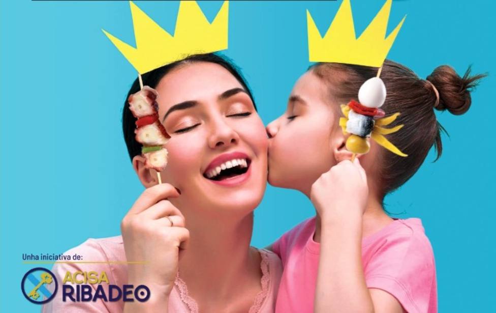 Detalle del cartel de Acisa Ribadeo para la campaña del Día de la Madre