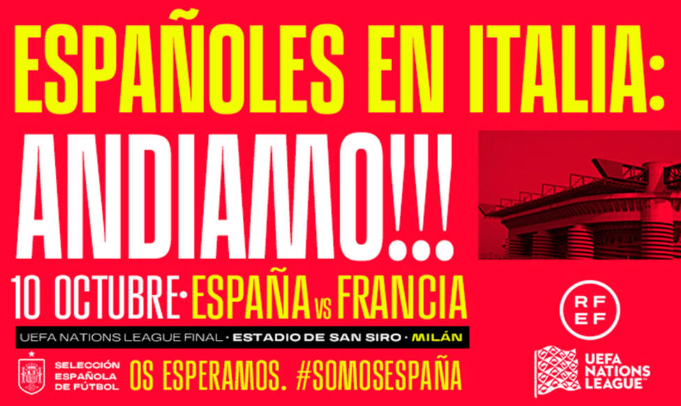 La Selección convoca a los españoles que estén en Italia para la final de la Nations League