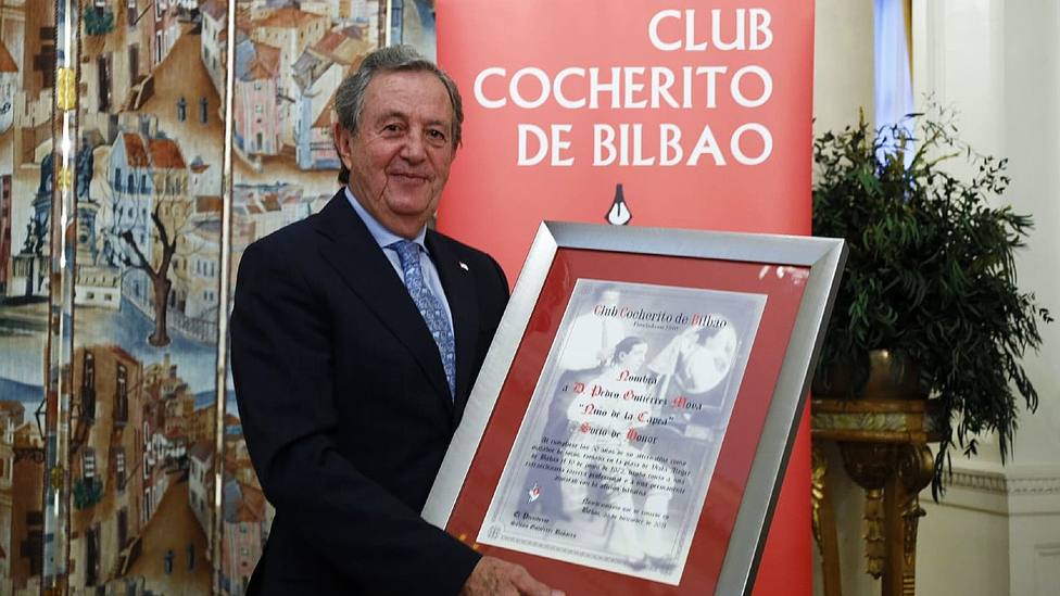 Pedro Gutiérrez Moya El Niño de la Capea, en el Club Cocherito de Bilbao