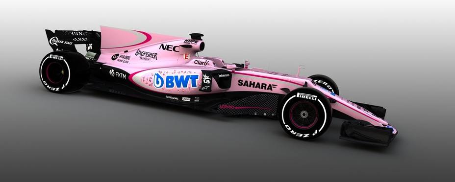 El nuevo Force India será rosa (FOTO - @ForceIndiaF1)