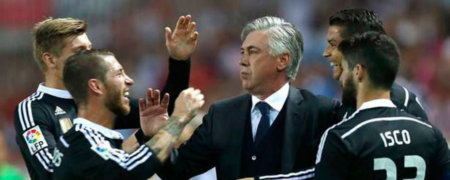Ancelotti, durante su etapa de entrenador (foto: EFE)