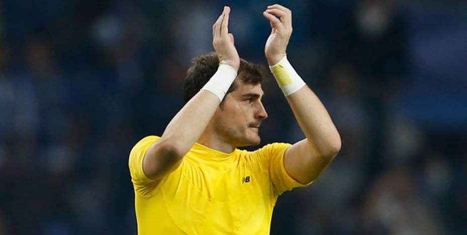 Iker Casillas bate el record de participaciones en la Champions. EFE