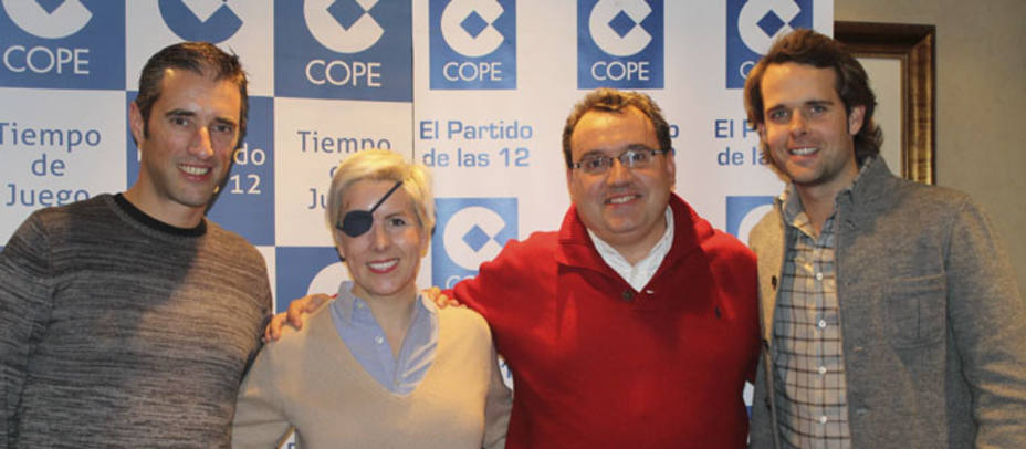 Joseba Larrañaga, María de Villota, Carlos Miquel y Andy Soucek.