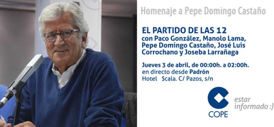 Pepe Domingo Castaño juega en su casa, en su pueblo, en Padrón