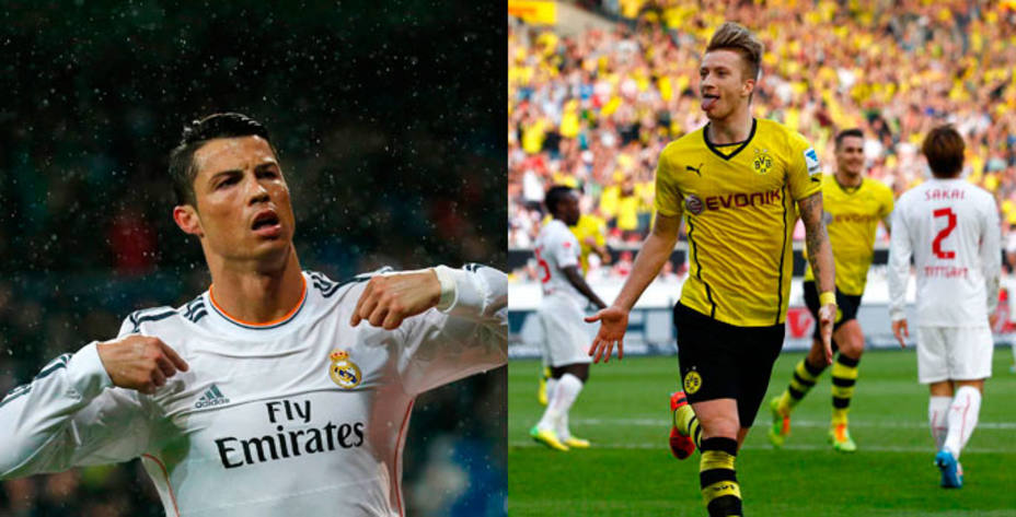 Cristiano y Reus son los referentes de Madrid y Dortmund. Reuters.
