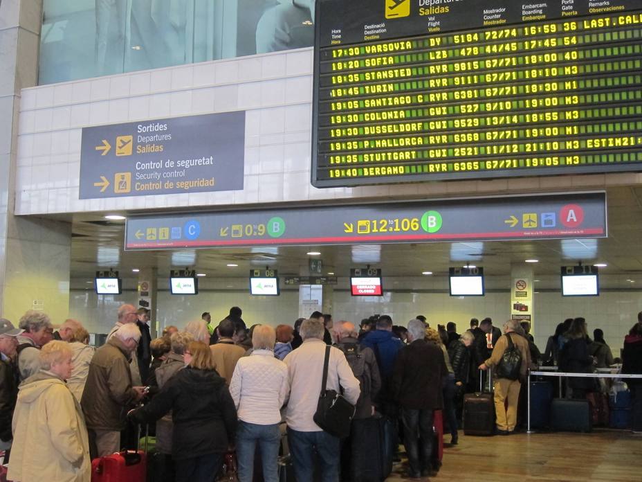 Un estudio estima perdidas de 91 millones por las huelgas en el Aeropuerto de Barcelona El Prat