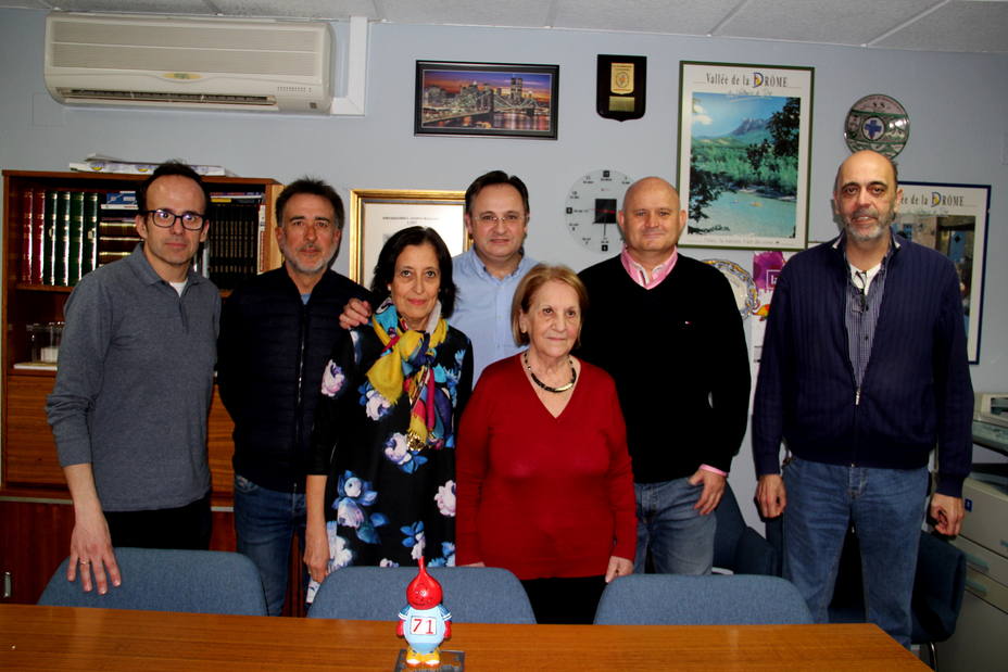 Grupo de animadores de las carreras en la HDS de Albacete