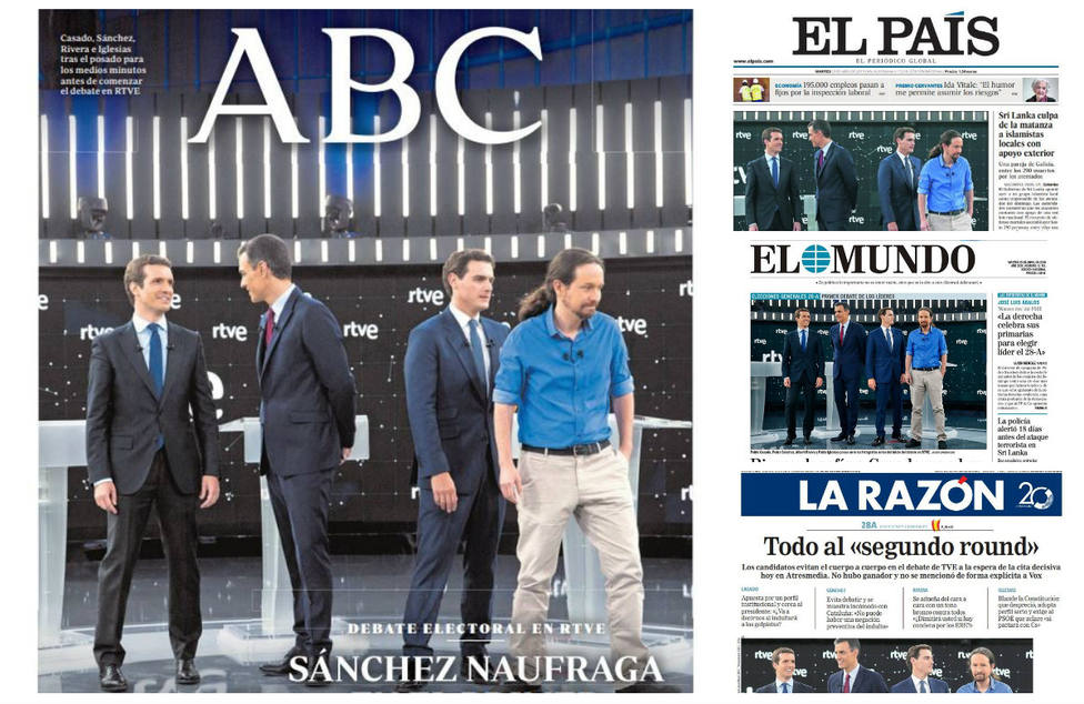 El naufragio de Sánchez y la victoria de Rivera, en las portadas de hoy