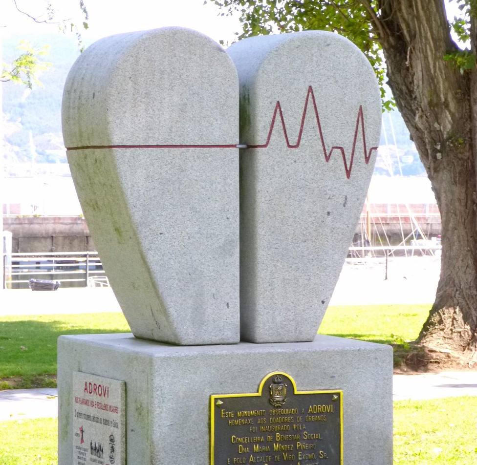Monumento a los donantes de órganos en Vigo