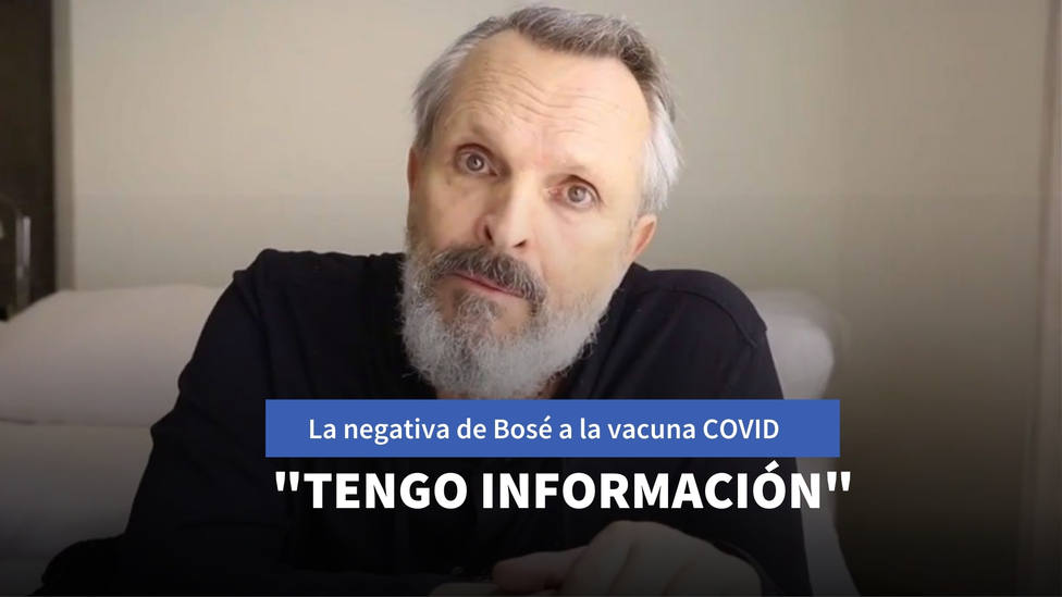 La negativa de Miguel Bosé a aceptar la vacuna contra el coronavirus: Tengo información