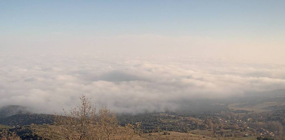 El espectacular mar de niebla en el valle del Ebro