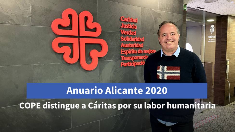 Cáritas y su labor humanitaria durante la pandemia, premio COPE Alicante en la Gala del Anuario 2020