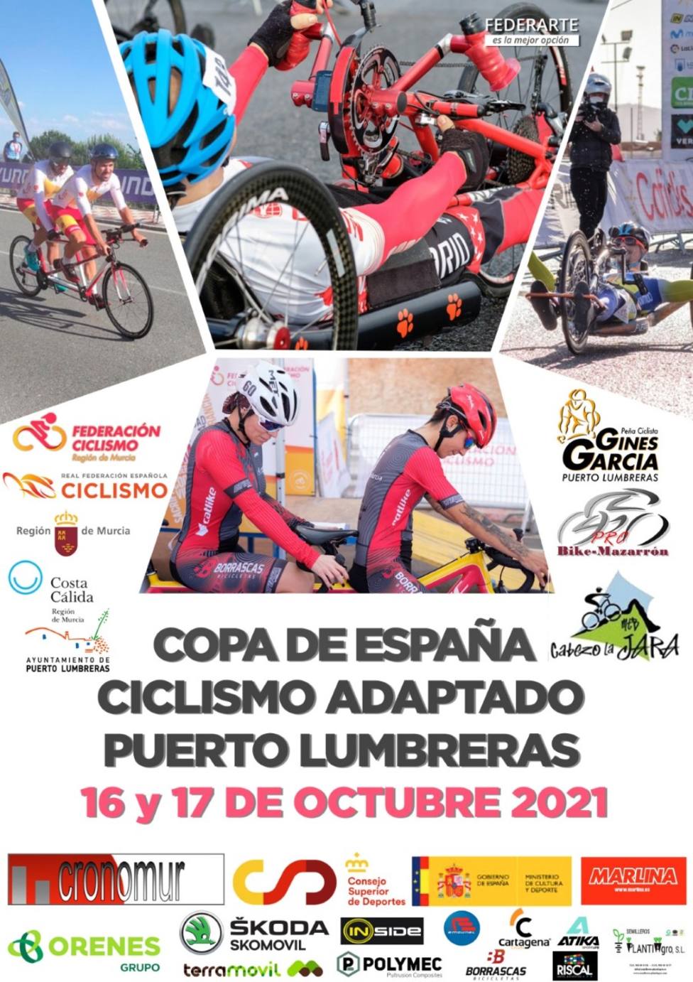 Puerto Lumbreras albergará este fin de semana las dos últimas pruebas de Copa España de Ciclismo Adaptado