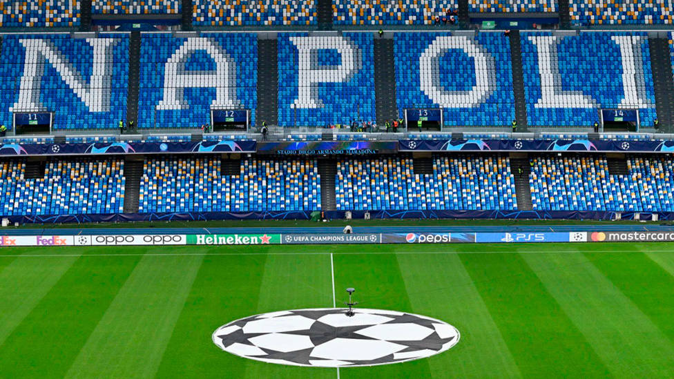 Aspecto de la grada del estadio Diego Armando Maradona (FOTO: Napoli)