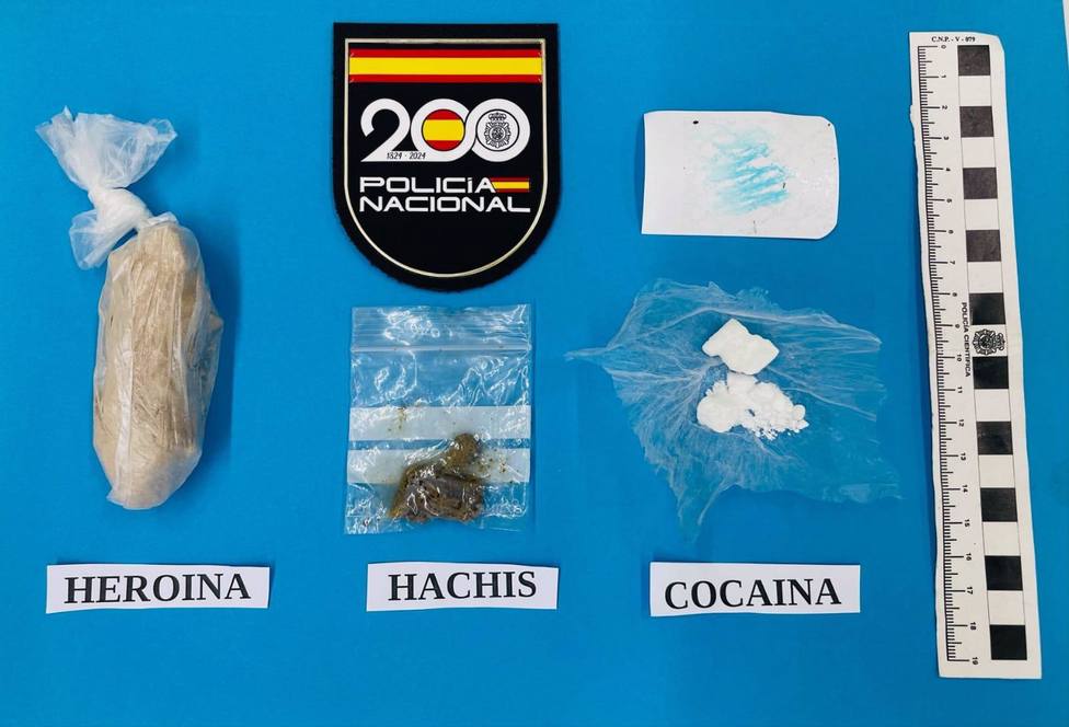 Efectos intervenidos en la operación contra el tráfico de drogas - POLICIA NACIONAL