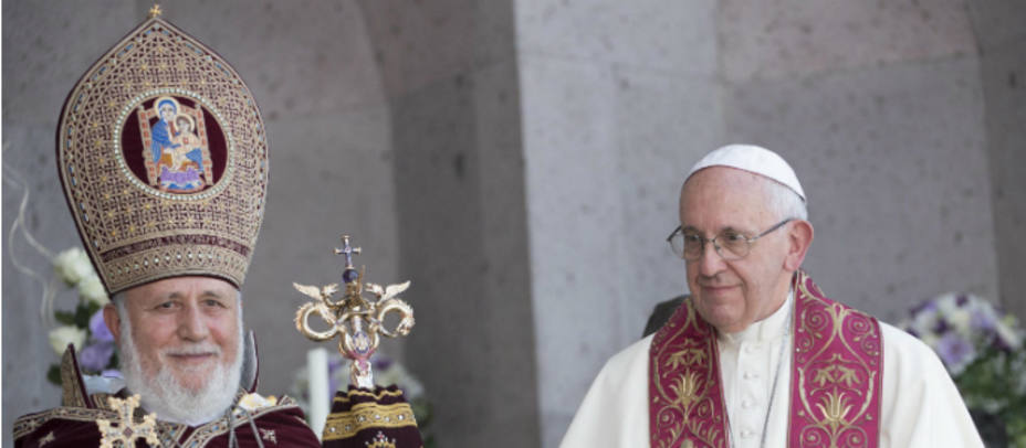 El Papa Francisco en Armenia. EFE