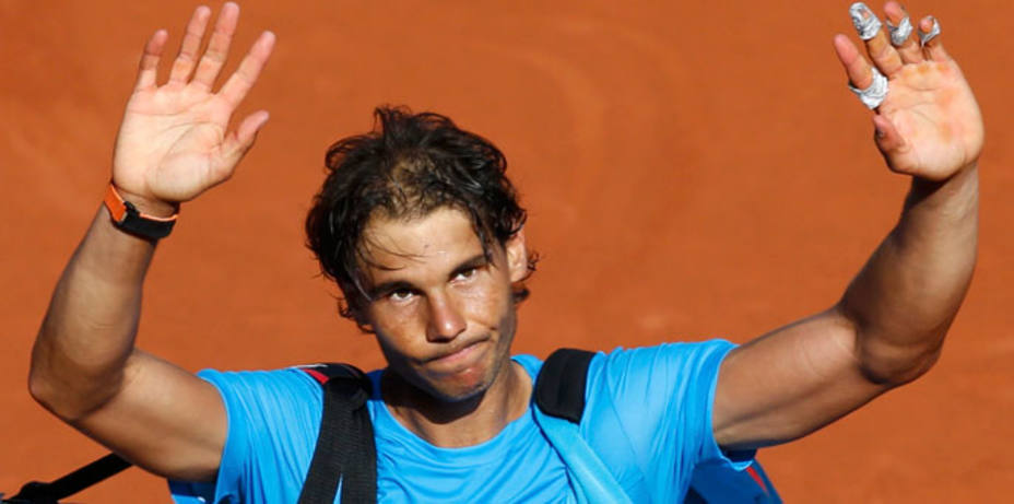 Rafa Nadal, tras su derrota frente a Djokovic en Roland Garros. REUTERS