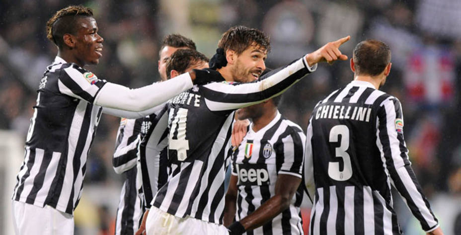 Fernando Llorente celebra su gol con la Juventus (Reuters)