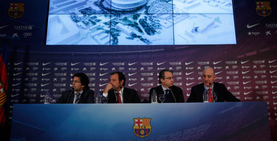 Varios miembros de la junta directiva del Barcelona se han reunido esta mañana. Reuters.