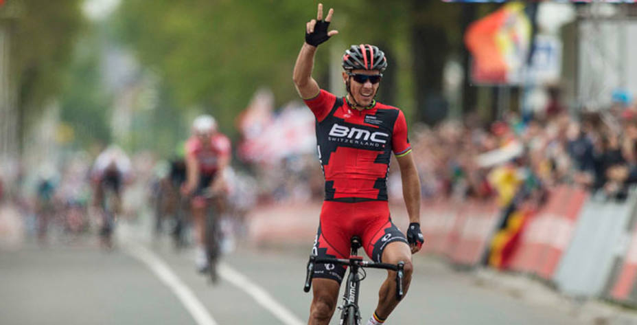 Philippe Gilbert celebra la victoria en la Amstel Gold Race (Reuters)