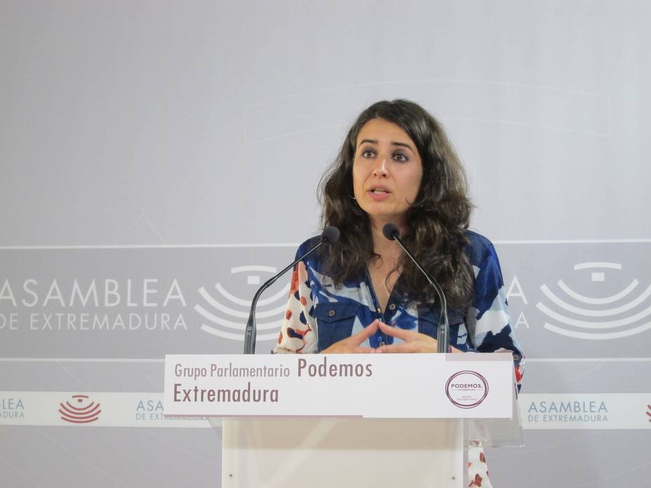 Irene de Miguel presenta su candidatura a las primarias de Podemos Extremadura a la Presidencia de la Juntaextremad