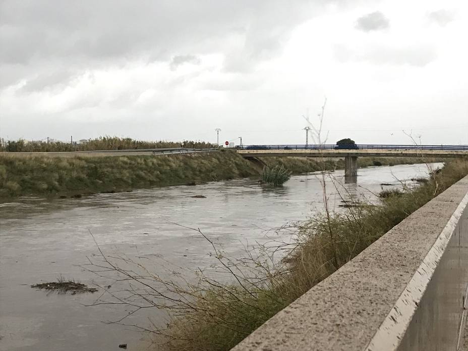 El río Seco es el principal punto de evacuación de agua en Castellón