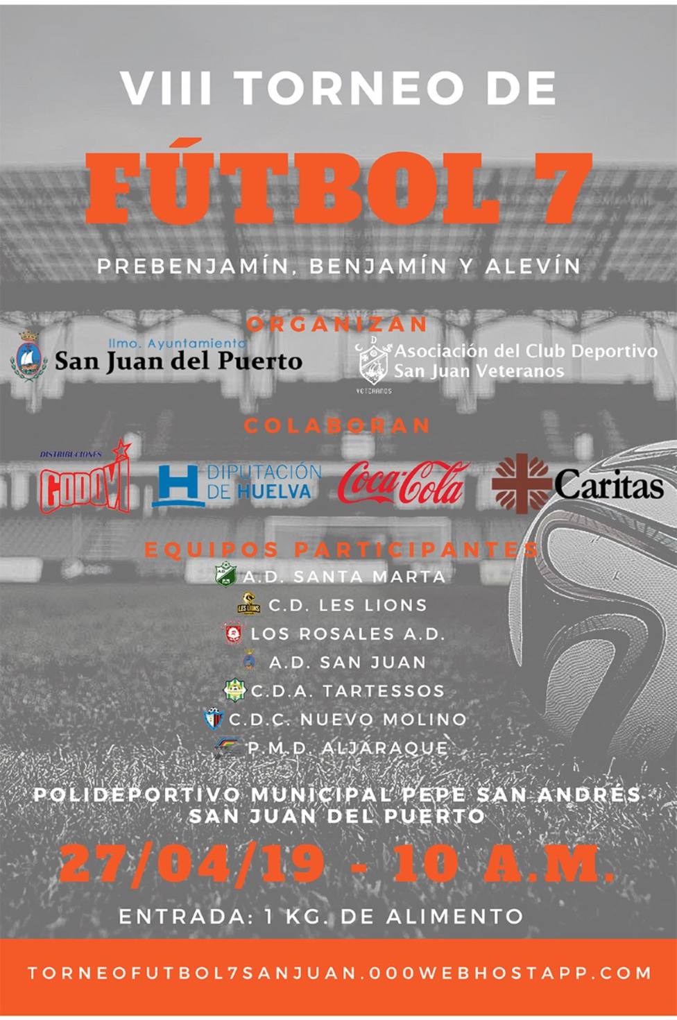 cartel anunciador del Torneo de Fútbol 7