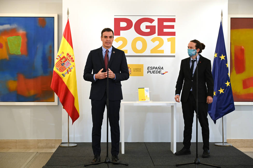 Sánchez e Iglesias mantuvieron ayer una reunión en Moncloa para preparar el nuevo año político